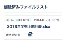 個別ファイル削除機能3